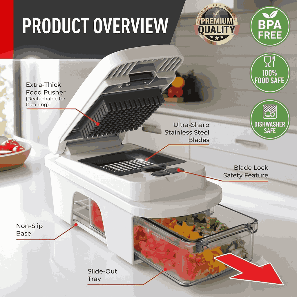 ChopMaster 14-in-1 Vegetable, Meat & Fruit Chopper