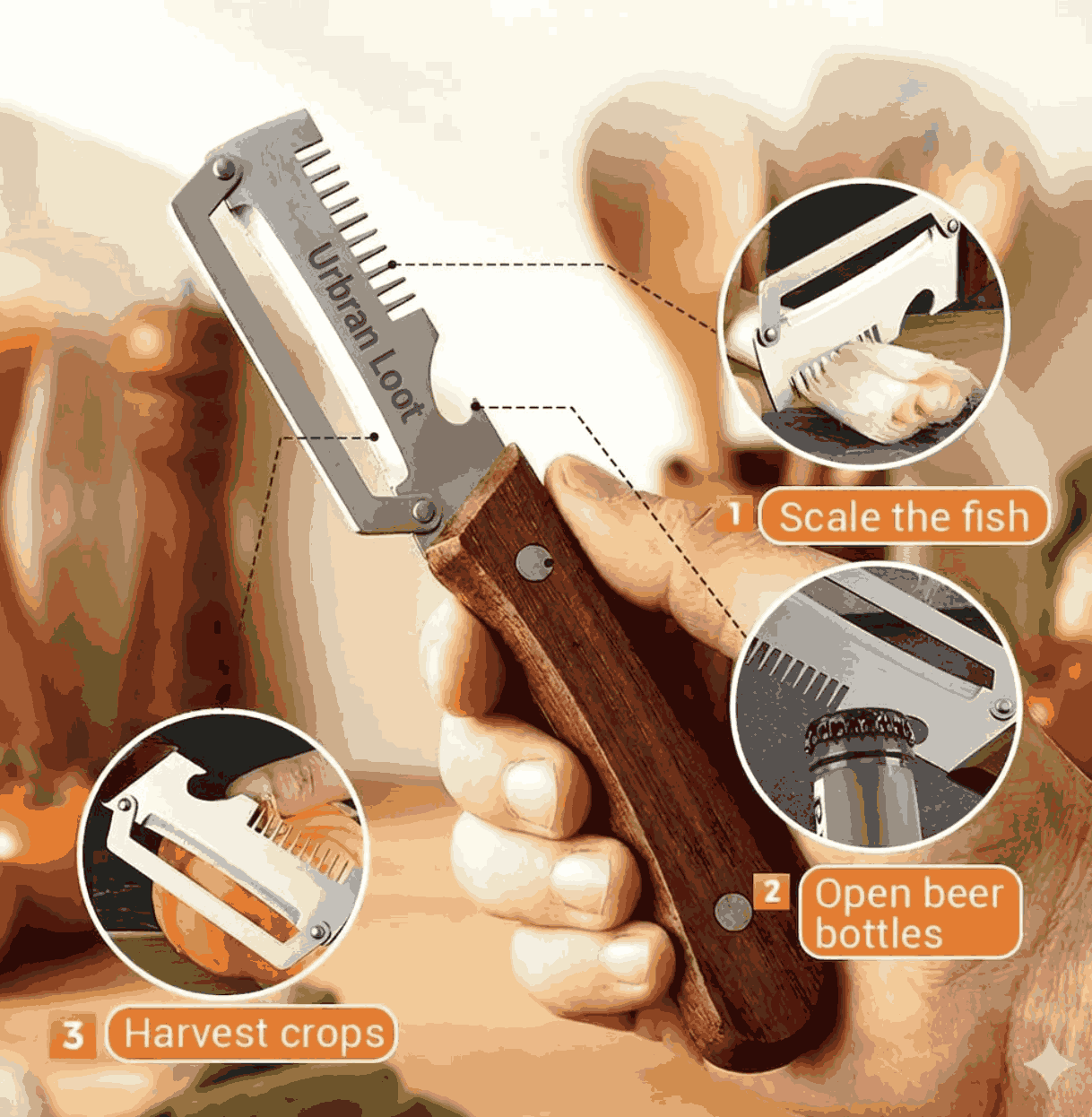3 in 1 Multifunctional Vegetable Peeler( Pack of 2 )