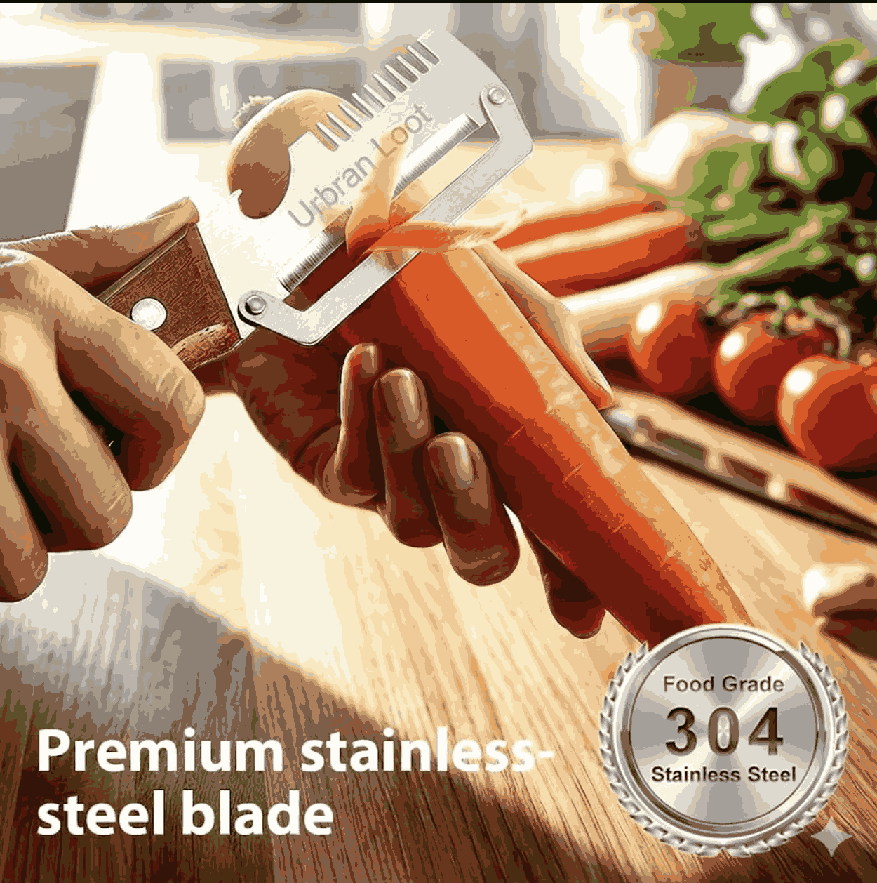 3 in 1 Multifunctional Vegetable Peeler( Pack of 2 )