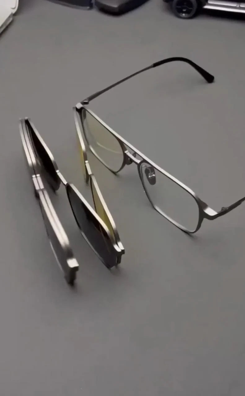 LunaFlux 6 in 1 Multiwear Retro Style Glasses