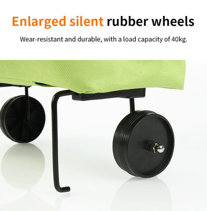 EcoFriendly Foldable Shopping Bag with Wheels ( Set of 2 )