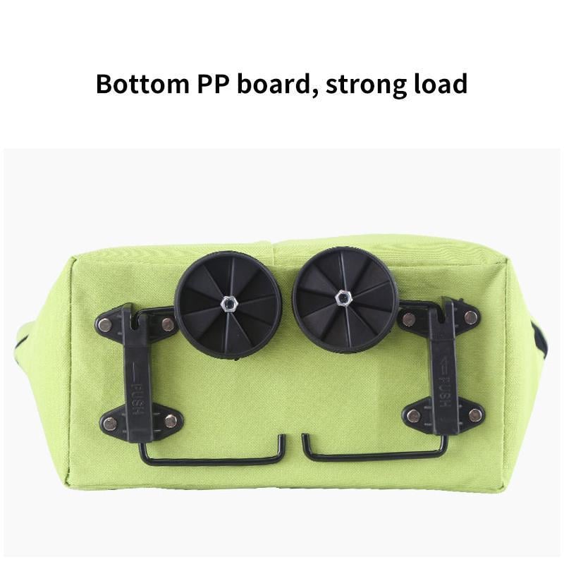 EcoFriendly Foldable Shopping Bag with Wheels ( Set of 2 )