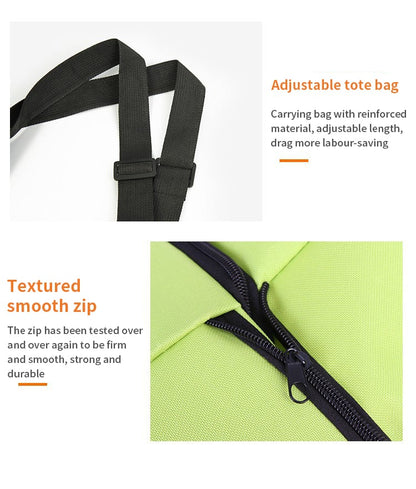 EcoFriendly Foldable Shopping Bag with Wheels ( Set of 2 )