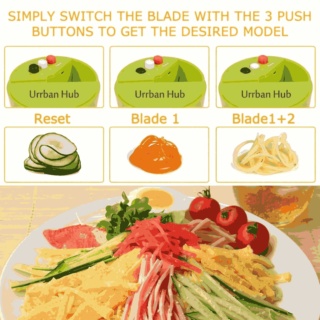 5-in-1 Handheld Vegetable Spiralizer