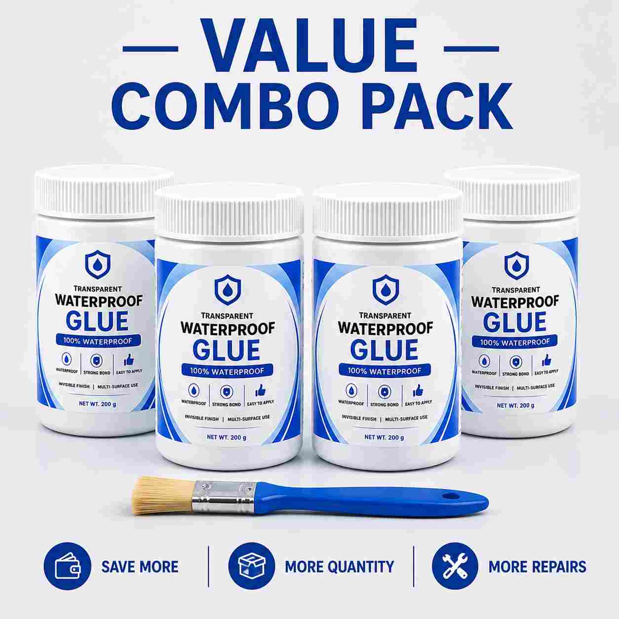AquaShield Waterproof Glue (Pack of 4)
